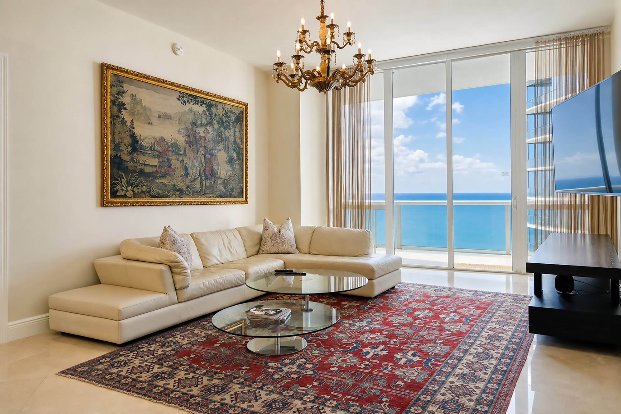 Furnished oceanfront residence